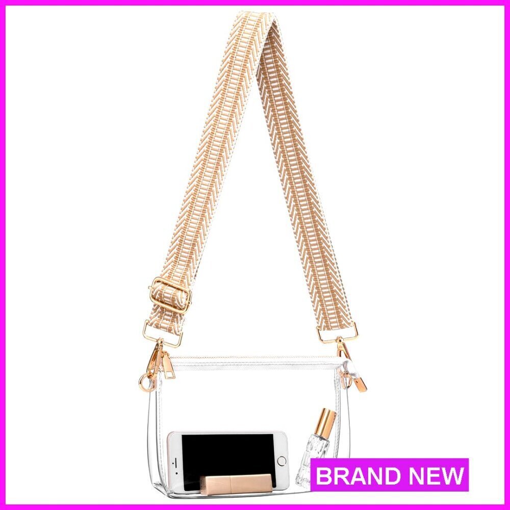 Clear Stadium Approved Crossbody Bag for Concerts Sports Events